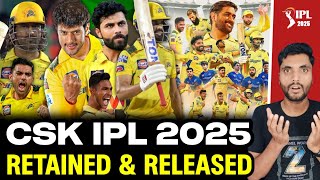 Channai Super Kings Top 5 Players Retained 2025  CSK Players 2025  IPL 2025 [upl. by Garlaand595]