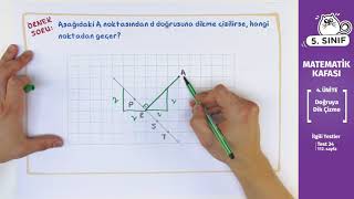 5 Sınıf Matematik Ders 22  Doğruya Dik Çizme [upl. by Mccowyn]