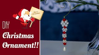 DIY super easy Christmas ornaments  Christmas Crafts for room recor  Beads art\vineeta mishra [upl. by Thedric]