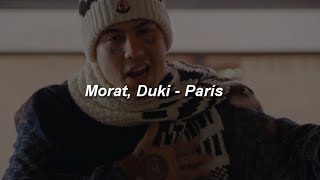 Morat Duki  París 💔 LETRA [upl. by Kartis]