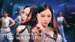 BLACKPINK x AESPA – Pink Venom  Black Mamba MASHUP feat Next Level [upl. by Erdei]