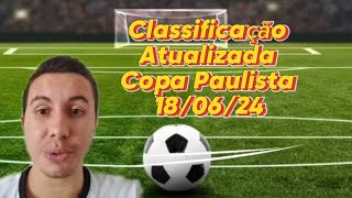 Classificação Atualizada da Copa Paulista 180624 [upl. by Drol]