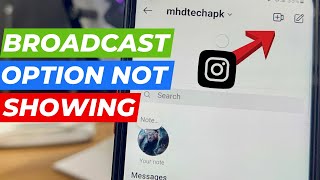 How To Create a Broadcast Channel On Instagram  Not Showing Problem [upl. by Miehar]