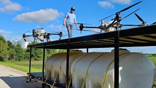 Can These GIANT Drones Spray Our ENTIRE Crop [upl. by Ttirrem649]