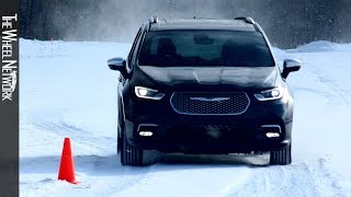 2021 Chrysler Pacifica Pinnacle AWD Snow Driving [upl. by Yetnruoc]