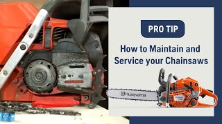 How to Maintain and Service Your Chainsaw  Husqvarna [upl. by Anida703]