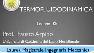 Termofluidodinamica Lezione 10b [upl. by Janka573]