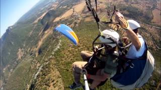 VUELO EN PARAPENTE BIPLAZA EN PAREJA [upl. by Yekcor]