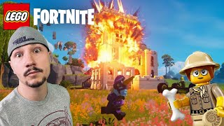 Destroying Our Old Villages in LEGO Fortnite [upl. by Glynnis536]