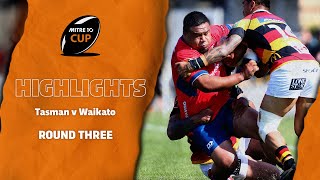 RD 3 HIGHLIGHTS  Tasman v Waikato Mitre 10 Cup 2020 [upl. by Ilsa]