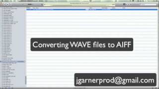 Convert wave audio files to AIFF audio files in Itunes [upl. by Bettencourt]