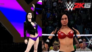 Paige vs AJ Lee  WWE2K15 Match [upl. by Hoffarth192]