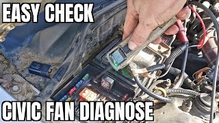 Honda Civic Fan Wont Come On Diagnose How to Not Turning Dont Hear Overheats at Light Sitting Idle [upl. by Kovar360]