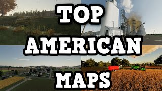 TOP 5 MUST PLAY AMERICAN MAPS FOR PC AND CONSOLES  Farming Simulator 19 [upl. by Eliott]