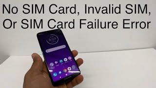 How to Fix No SIM Card Invalid SIM Or SIM Card Failure Error on Android Phone Samsung Galaxy A12 [upl. by Oremar]