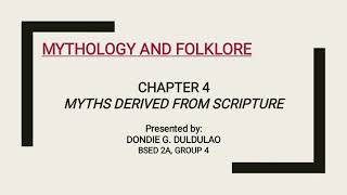 Chapter 4 Myths Derived from Scripture BAUCIS AND PHILEMON [upl. by Oos]