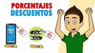 COMO CALCULAR DESCUENTOS  Ofertas Super facil  Para principiantes [upl. by Euhsoj]