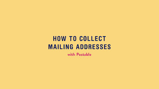 How To Collect Mailing Addresses with Postable [upl. by Idnahs]