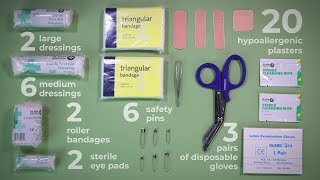 What should be in a first aid kit  First Aid Kit  iHASCO [upl. by Eibreh]