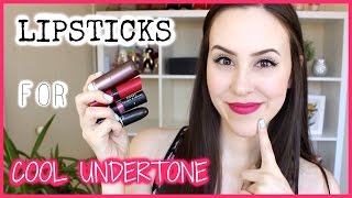 How To Find Best Lipsticks For Cool Tone Skin  Blushes  Drugstore amp High End [upl. by Femmine]