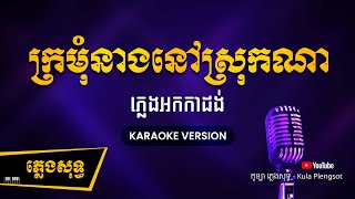 គ្រឹមៗចូកគ្រឹមៗ  ក្រមុំនាងនៅស្រុកណា ភ្លេងសុទ្ធ  Kromom Nov Srok Na  BY KULAORGAN Plengsotkhmer [upl. by Minne]