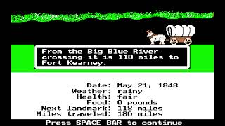 Managing To Complete The Oregon Trail Game [upl. by Rape]