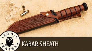 Designing and Making a KaBar Sheath [upl. by Ahsienom]