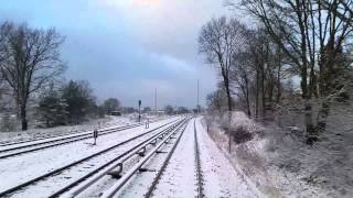 Führerstandsmitfahrt S5 im Winter von Strausberg nach Lichtenberg [upl. by Kcirrag977]