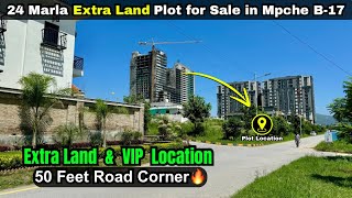 1 Kanal Plot for Sale in B17 Islamabad  CORNER amp EXTRA LAND 🔥 Investor Price b17islamabad fmcb17 [upl. by Liauqram]