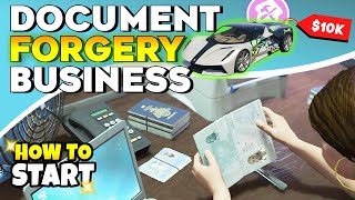 GTA Online How to Start a Document Forgery Business Get Discounted Price on Salvage Yards Vehicles [upl. by Merell]