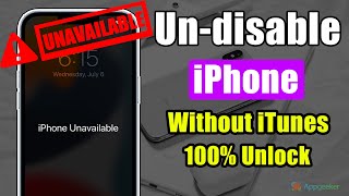 How to Undisable iPhone Without iTunes iPhone Unavailable Security Lockout Undisable In Minutes [upl. by Colligan859]