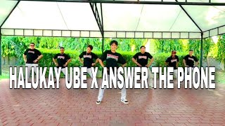 HALUKAY UBE X ANSWER THE PHONE I Remix I Dance Workout I Teambaklosh [upl. by Ecyak]