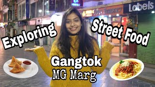 Exploring Gangtok Street Food  TOP 5 Street Food of GANGTOK MG MARG  Ayesha Ganguly [upl. by Dnaltiac]