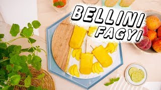 Bellini fagyi recept ◾ GYORS KÖNNYŰ JÉGKRÉM KÉSZÍTÉS [upl. by Lewls]