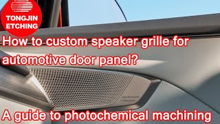 how to make a speaker grill via photochemical machining？ Tongjin Technology etchingspeakergrille [upl. by Ahcropal496]