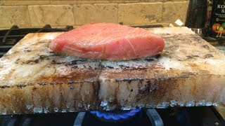 Yellowfin Tuna Seared on a Salt Block [upl. by Ylekalb]