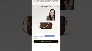 Another Louis Vuitton Discontinued Item Pochette Accessoires designerhandbags Pochetteaccesoires [upl. by Ahsiemaj]