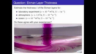 Ekman Layer  Rotating GFD 46 [upl. by Prendergast417]