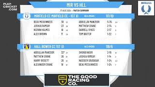 Mirfield CC Mirfield CC  1st XI v Hall Bower CC 1st XI [upl. by Cardon829]