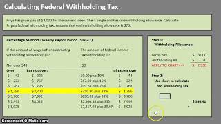 How to Calculate Federal Withholding Tax [upl. by Emrich]