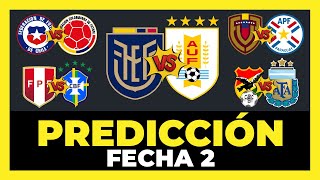 Análisis y Predicción Fecha 2 Eliminatorias Sudamericanas Mundial 2026  Tabla de Posiciones ⚽🏆 [upl. by Hinch275]