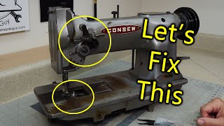 Repairing a Consew Industrial Sewing Machine [upl. by Kinsman]