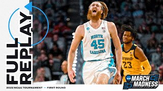 North Carolina vs Marquette 2022 NCAA mens first round  FULL REPLAY [upl. by Kcirederf]