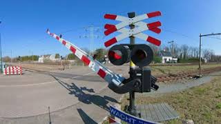 Vr 360° Spoorwegovergang Maarheeze 😍12K😍  Dutch railroad crossing in Vr 360° [upl. by Minier]