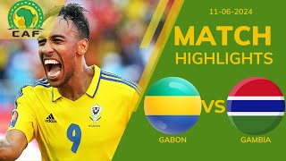 GABON 3 2 GAMBIA CAF WC QUALIFICATION 1ST ROUND  EXTENDED HIGHLIGHTS  11062024 [upl. by Allac]