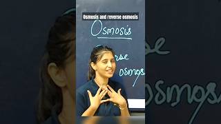 OSMOSIS amp REVERSE OSMOSIS EXPLAINED BY SIONA MAAM youtube ytshorts shorts chemistry [upl. by Kevan]