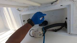 Garmin UHD94sv with custom thru hull gt54 transducer on Boston Whaler 170 Montauk Part 4 [upl. by Yve341]