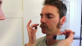 How to Professionally Apply a Fake Mustache [upl. by Frank]