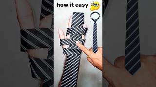 how to tie a tie easy stepshortsfeed knotskillyt shorts tie dailyhacks boysattitudestatus [upl. by Horatia902]