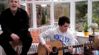 The Killers  Somebody Told Me acoustic Cover  Scott and Ben Official music video [upl. by Young614]